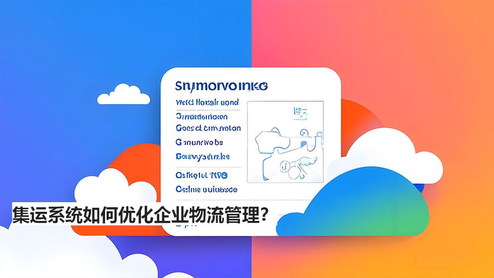 集運系統(tǒng)如何優(yōu)化企業(yè)物流管理？